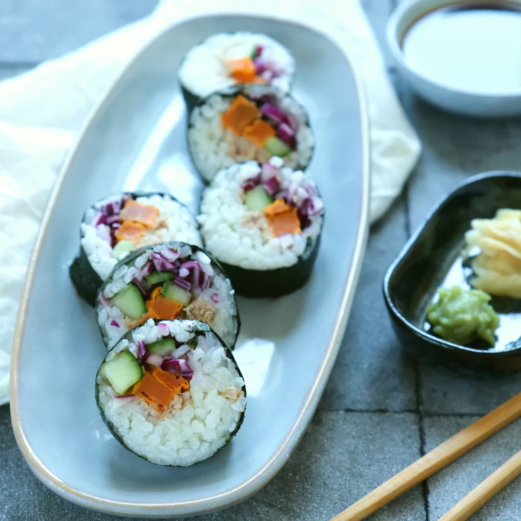 Sushi rol zoete en tonijn - Jaimy's Kitchen