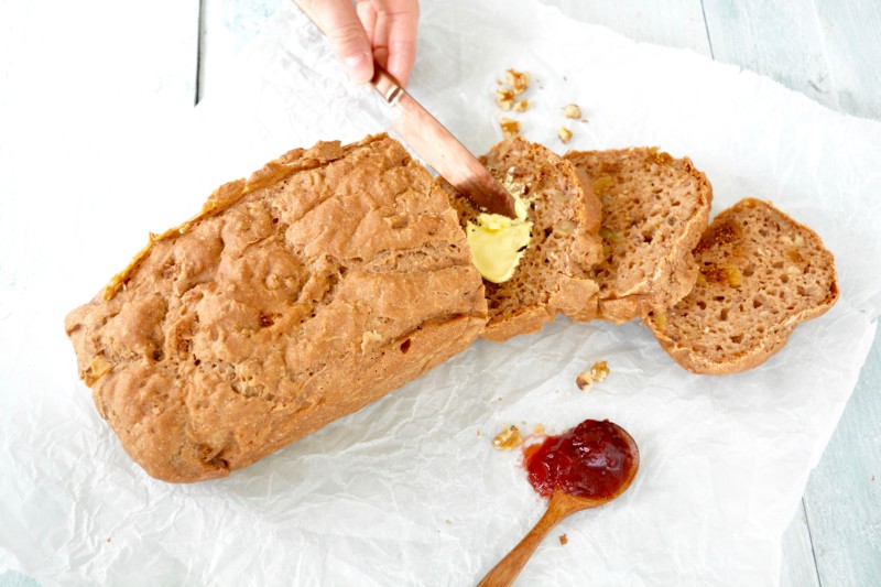 Glutenvrij brood met walnoot en vijg www.jaimyskitchen.nl