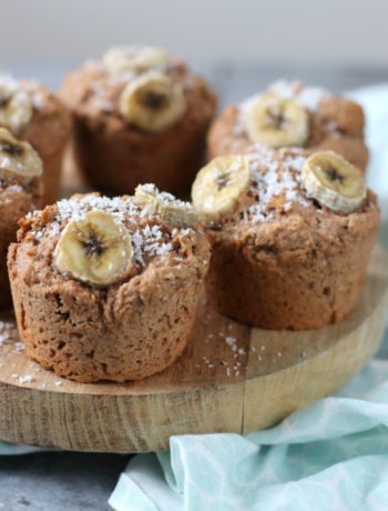 Vegan bananen brood muffins met kokos www.jaimyskitchen.nl